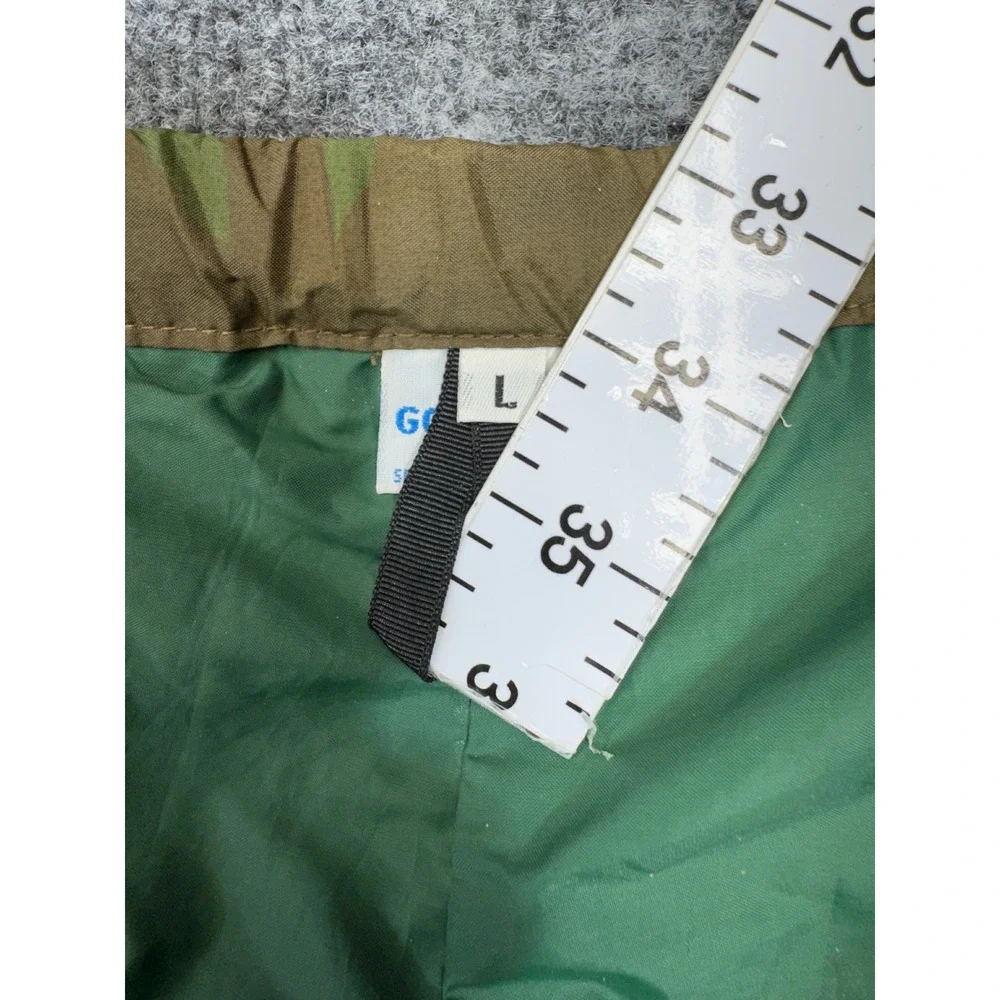 Vintage The North Face Pants Mens Large Green Camo Gore-Tex Waterproof Ski Shell